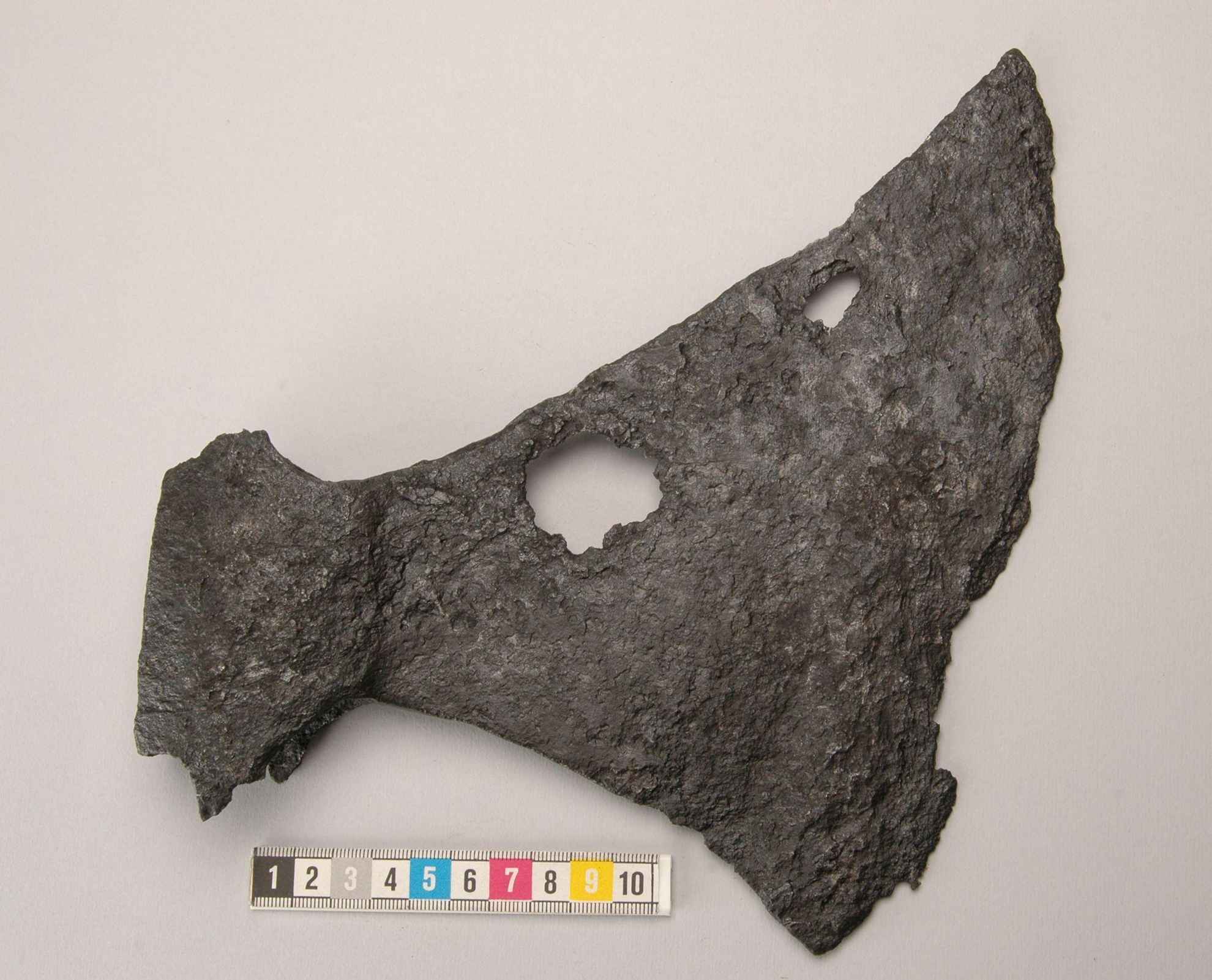 An old iron axe from the Viking age.