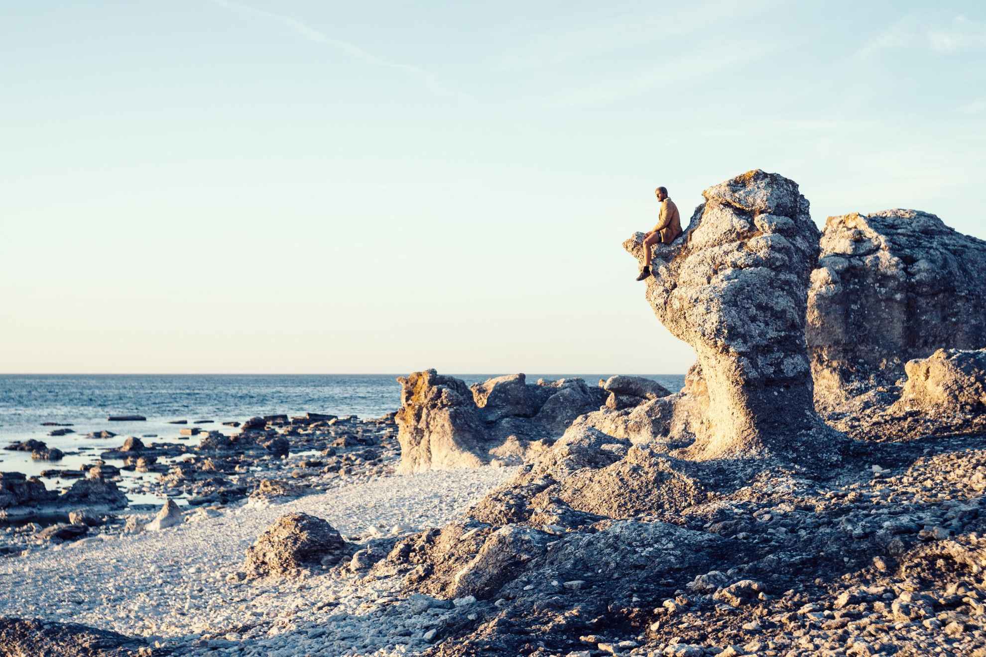 Limestone monoliths on Gotland