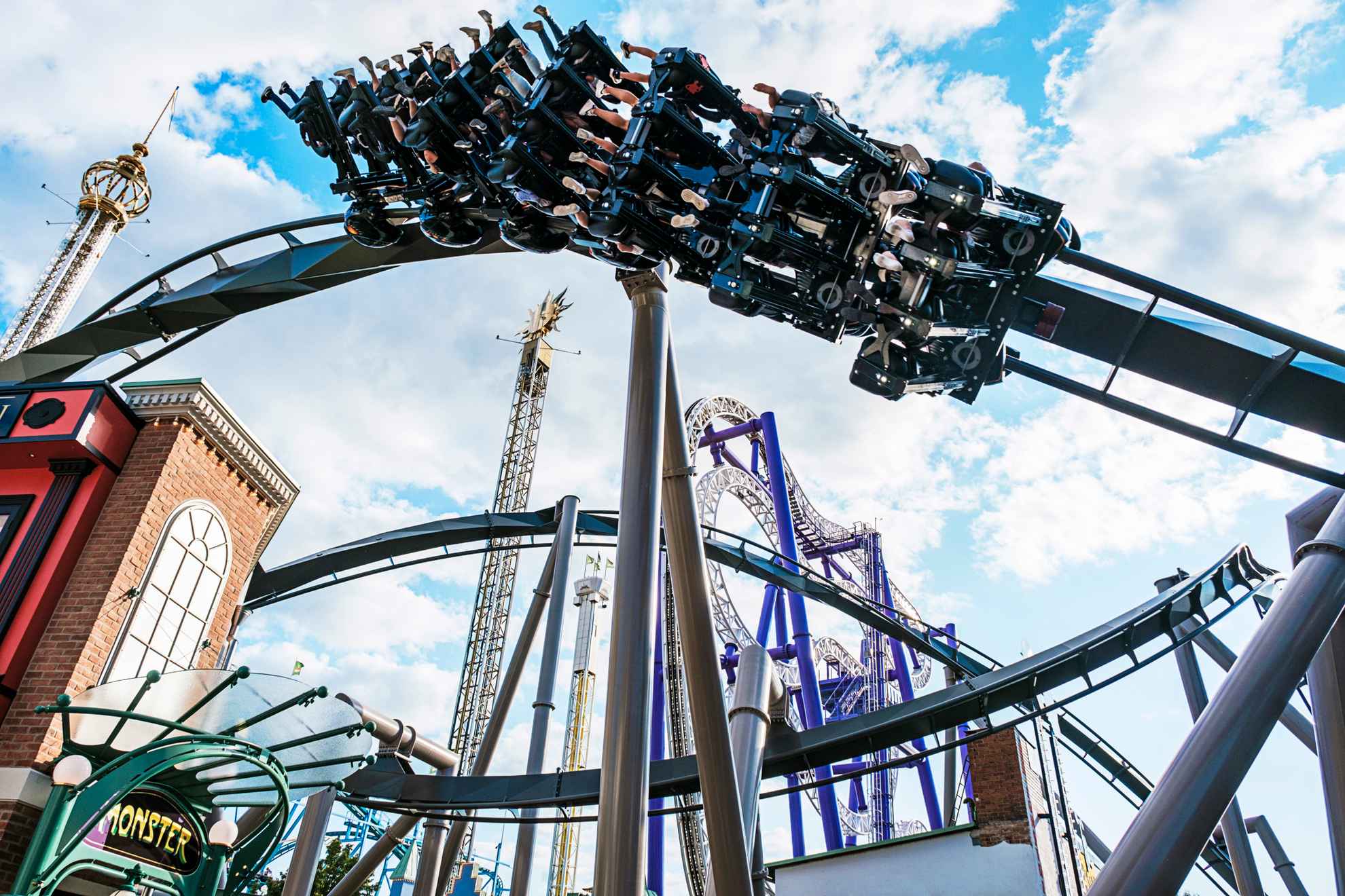 The roller coaster Monster at the amusement park Gröna Lund in Stockholm