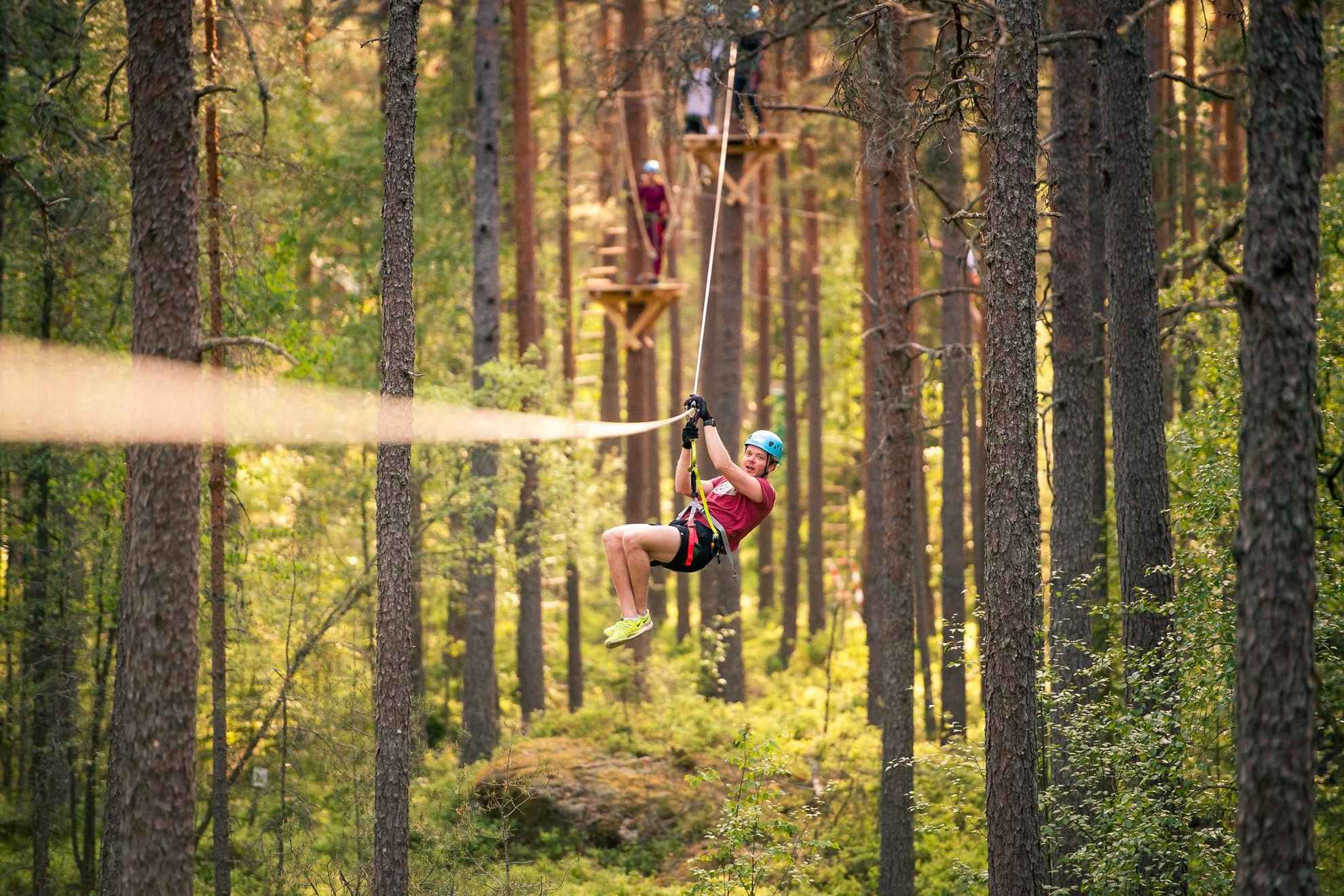 Högt & Lågt climbing park in Gävle