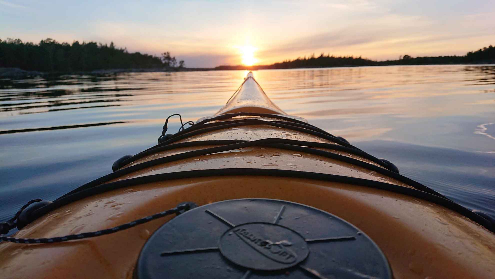 Kayaking near Gräsö, Stockholm archipelago