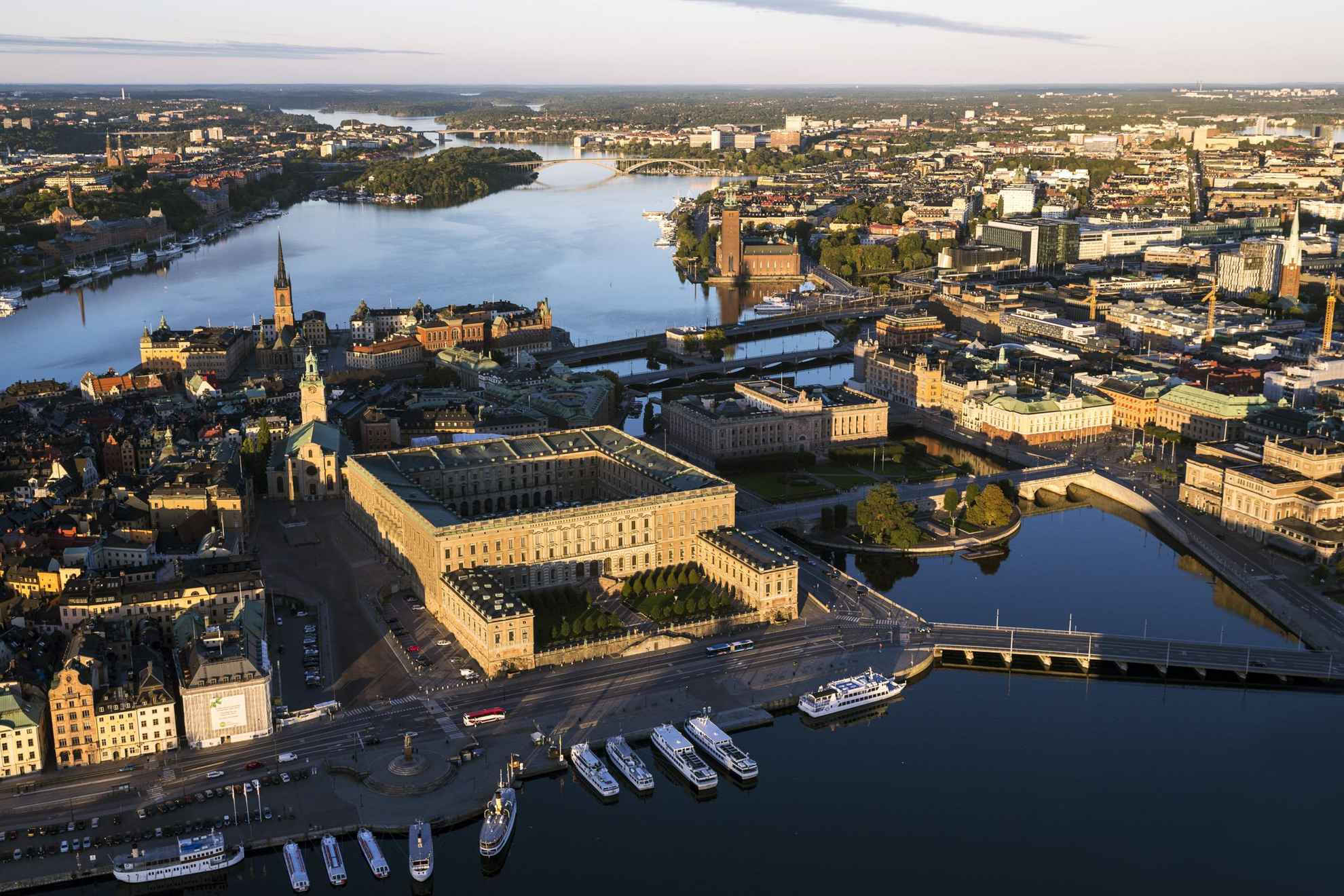 Aerial view of Skeppbron, Stockholm