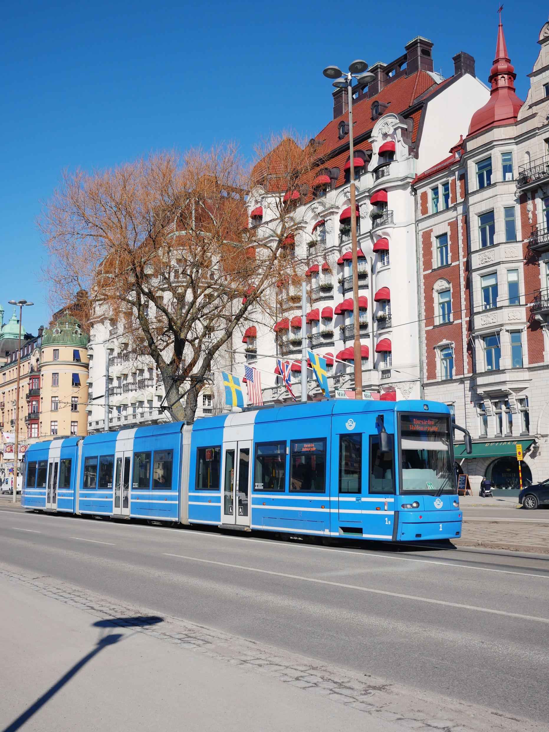 Tram at Strandvägen, Stockholm