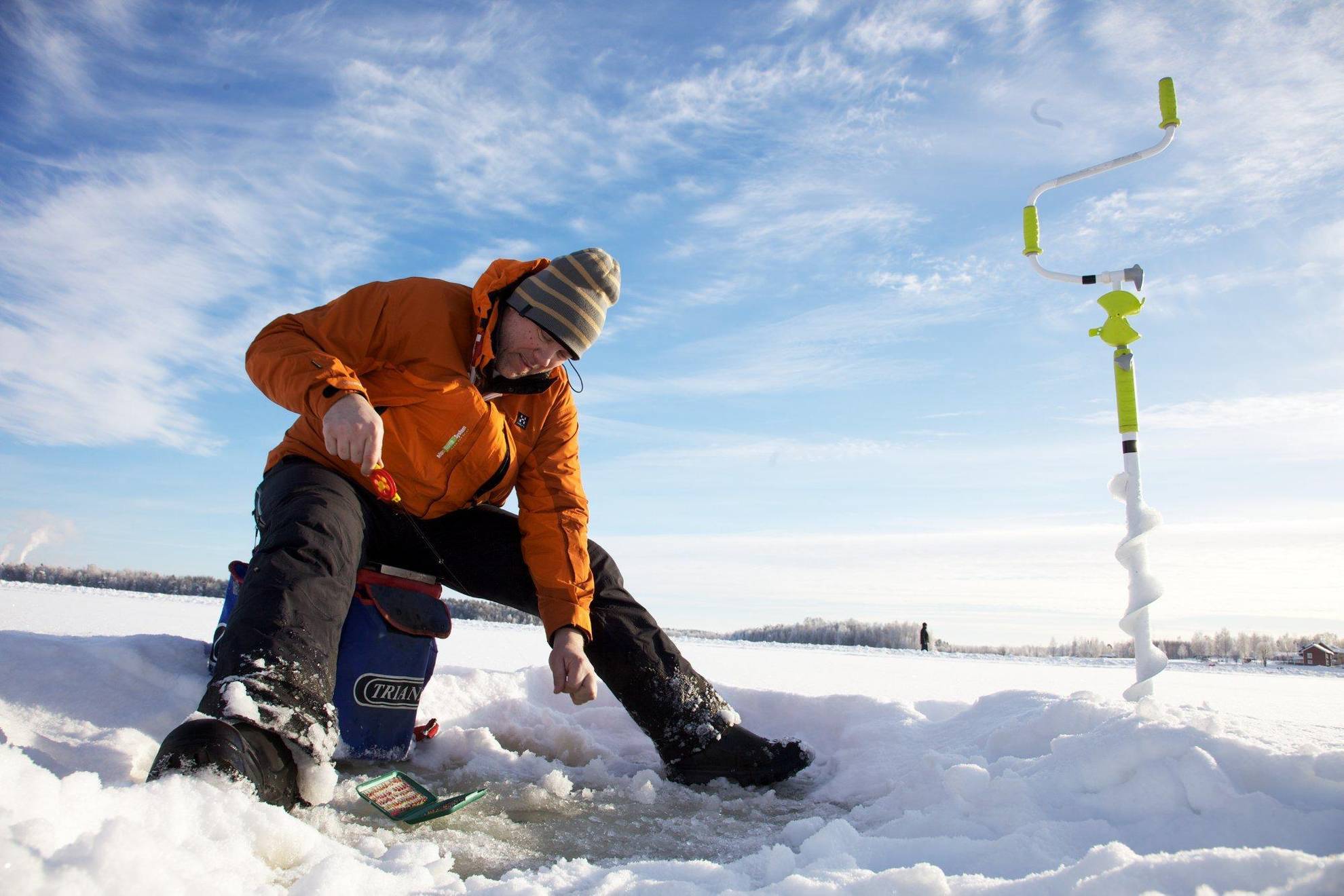 Ice-fishing in Dalarna