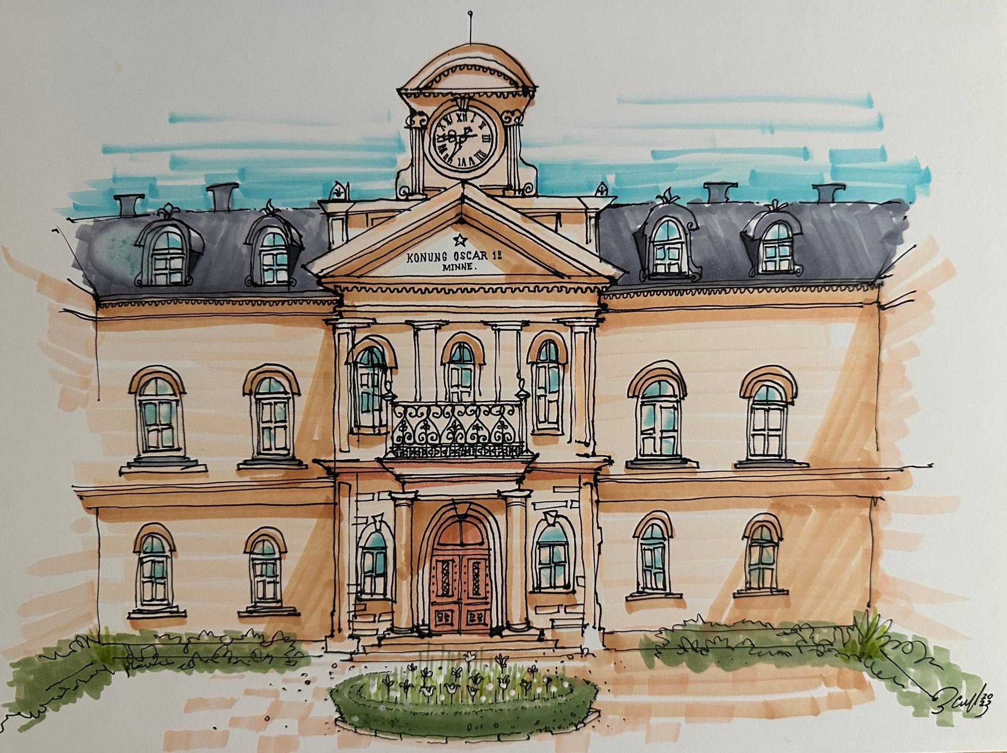 Illustration of the new hotel Stockholm Stadshotell