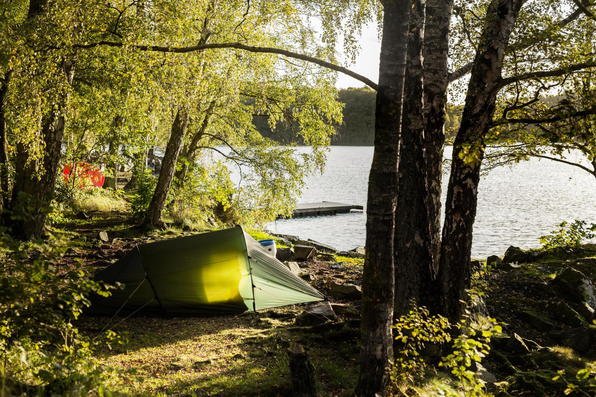 Camping by Lake Immeln