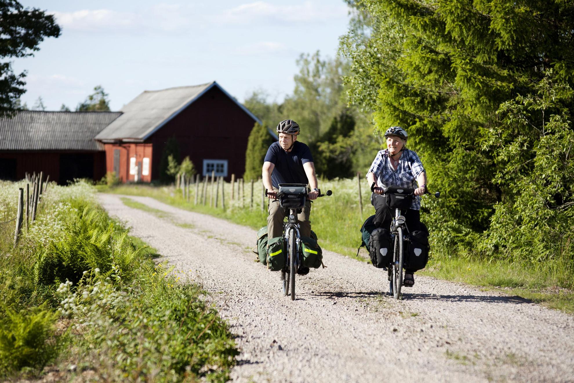 Biking on the Sydostleden, Småland