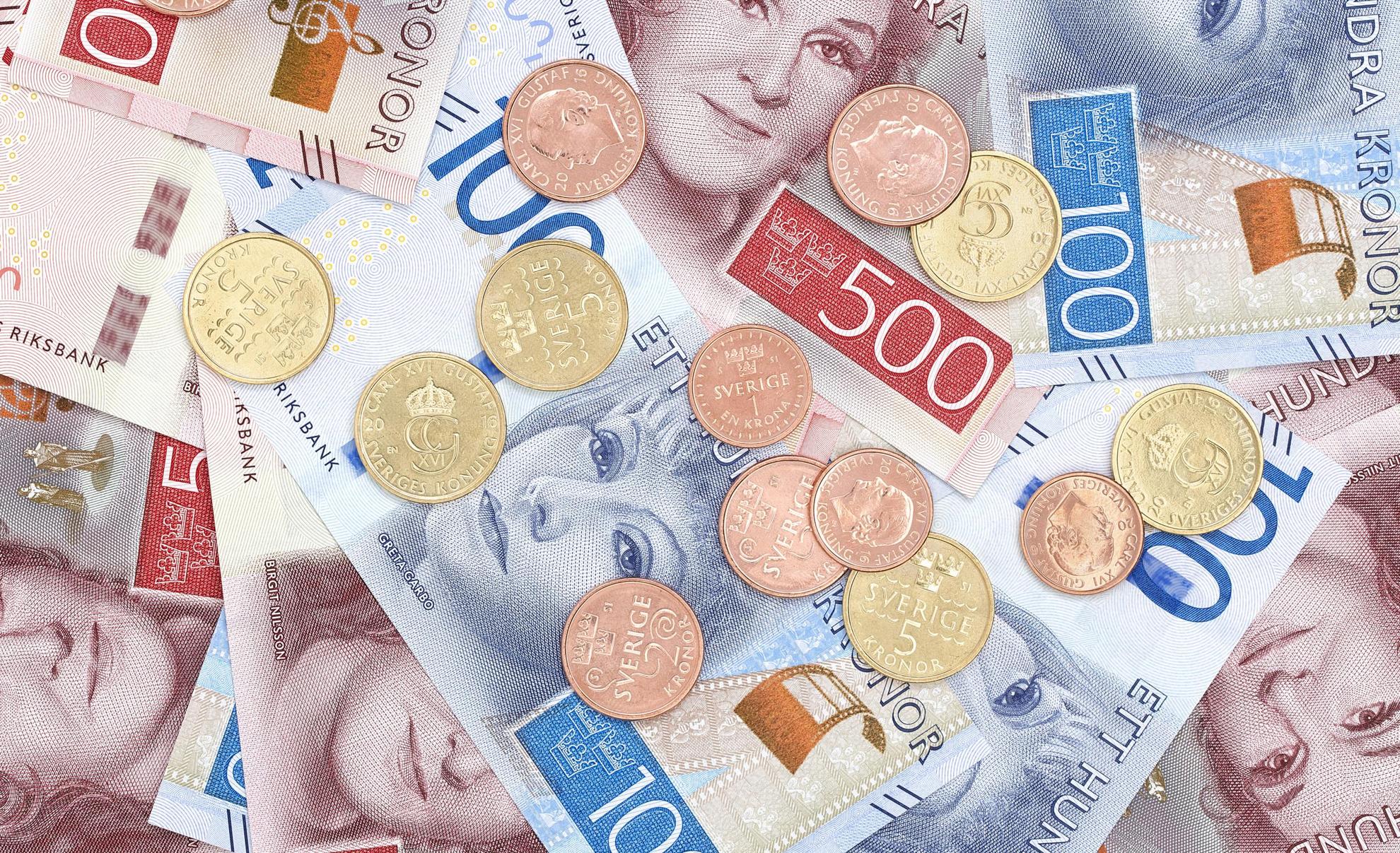 Swedish banknotes and coins